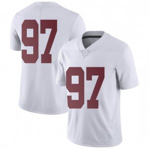 NCAA Youth Alabama Crimson Tide #97 LT Ikner Stitched College Nike Authentic No Name White Football Jersey ZC17Y70LW